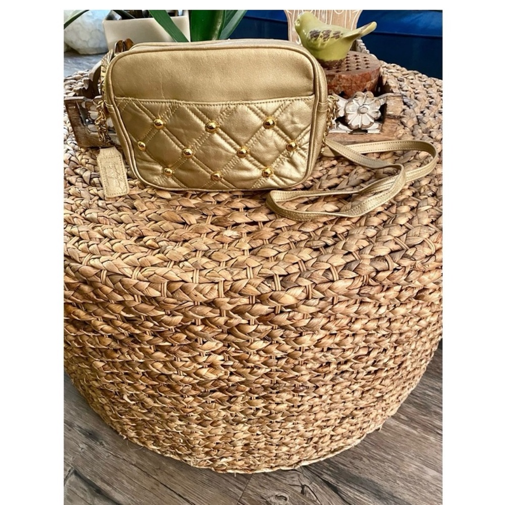 Vintage Quilted Crossbody Bag